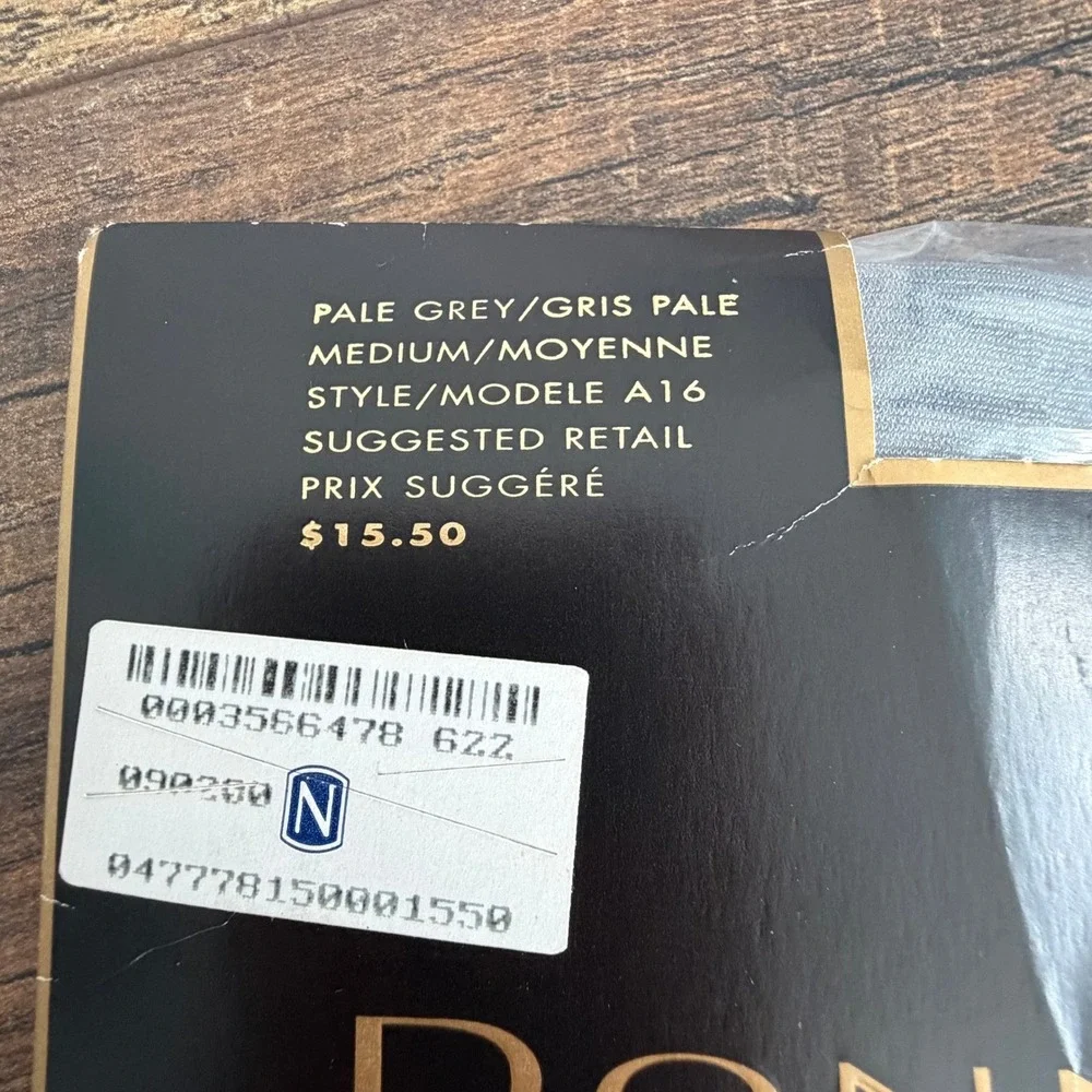 Donna Karan Control Top Pantyhose‎ Sheer Pale Gray MED